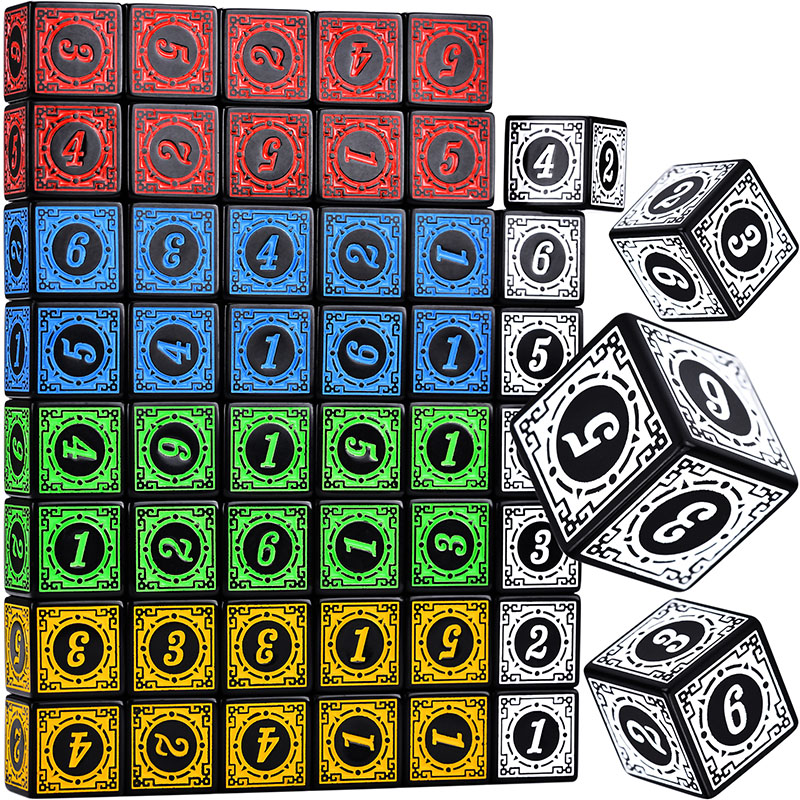 Party Games Easter - 10PCS/Set Acrylic Dice Set D6 Carved
