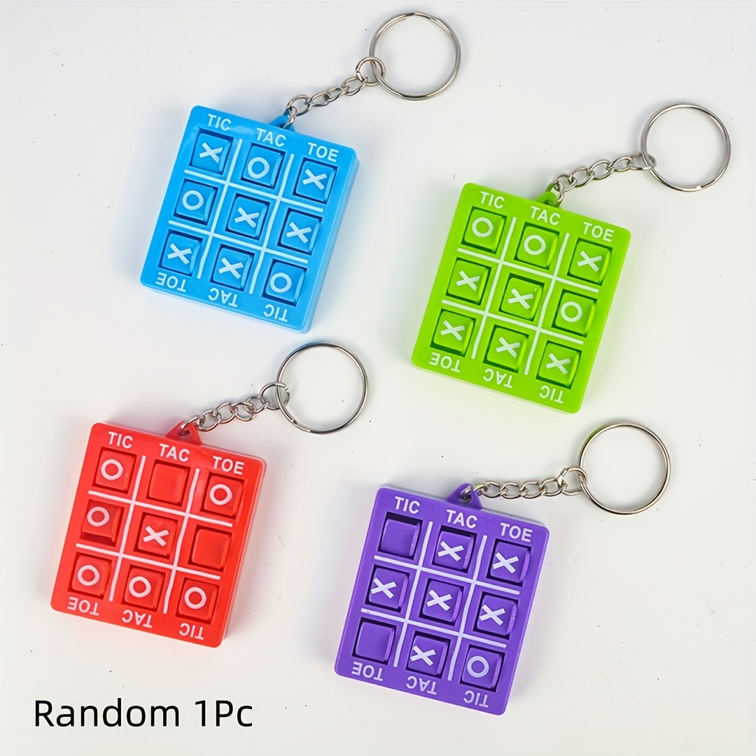 Party Games Easter - 10pcs Mini Tic Tac Toe Keychain,