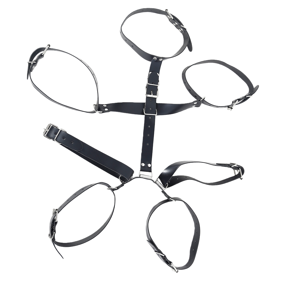 Party Games Couple - Leather BDSM Kit Handcuffs Sex Toys