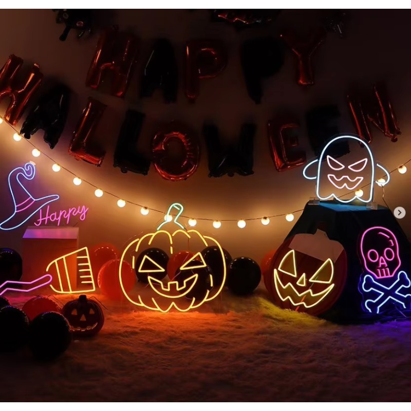 Party Games Jack - OUX Led Neon Sign PlayStation Cactus