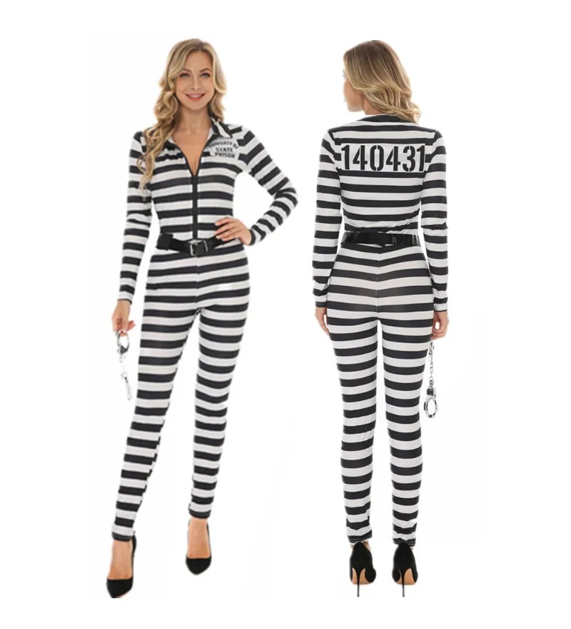 Adult Black White Stripe Priso - Party Games Couple ulasan dan harga