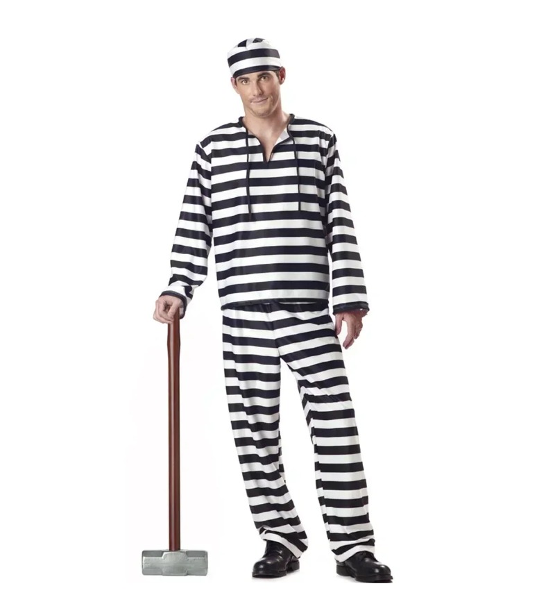 Adult Black White Stripe Priso - Party Games Couple ulasan dan harga