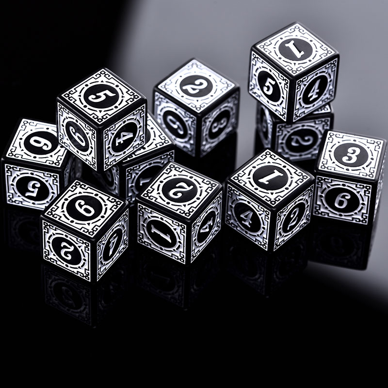 10PCS/Set Acrylic Dice Set D6  - Party Games Easter ulasan dan harga