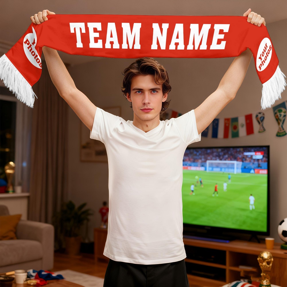 1pc Custom Team Fan Scarf - Pe - Party Games Easter ulasan dan harga