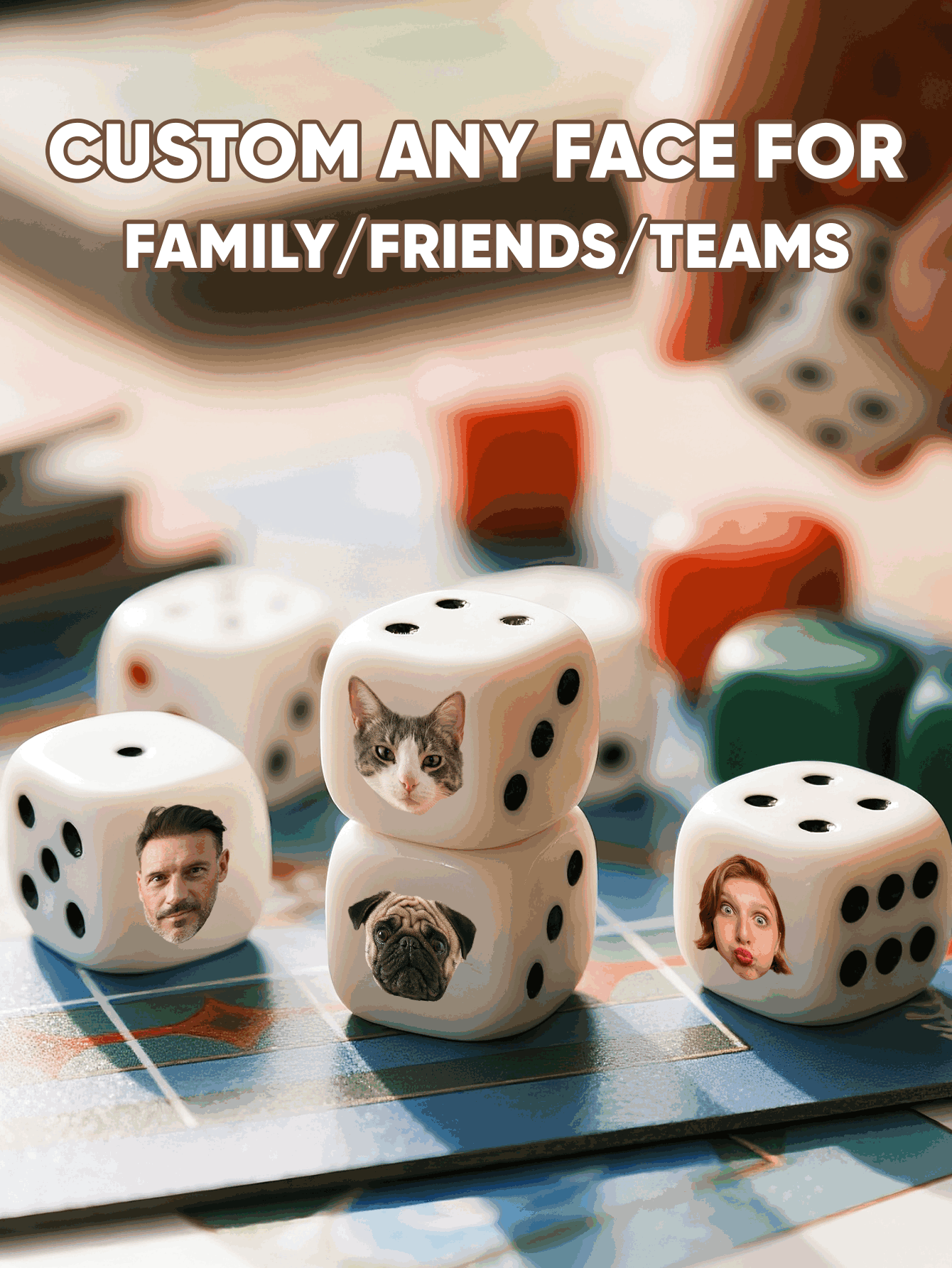 Custom Face Dice Personalized  - Party Games Easter ulasan dan harga
