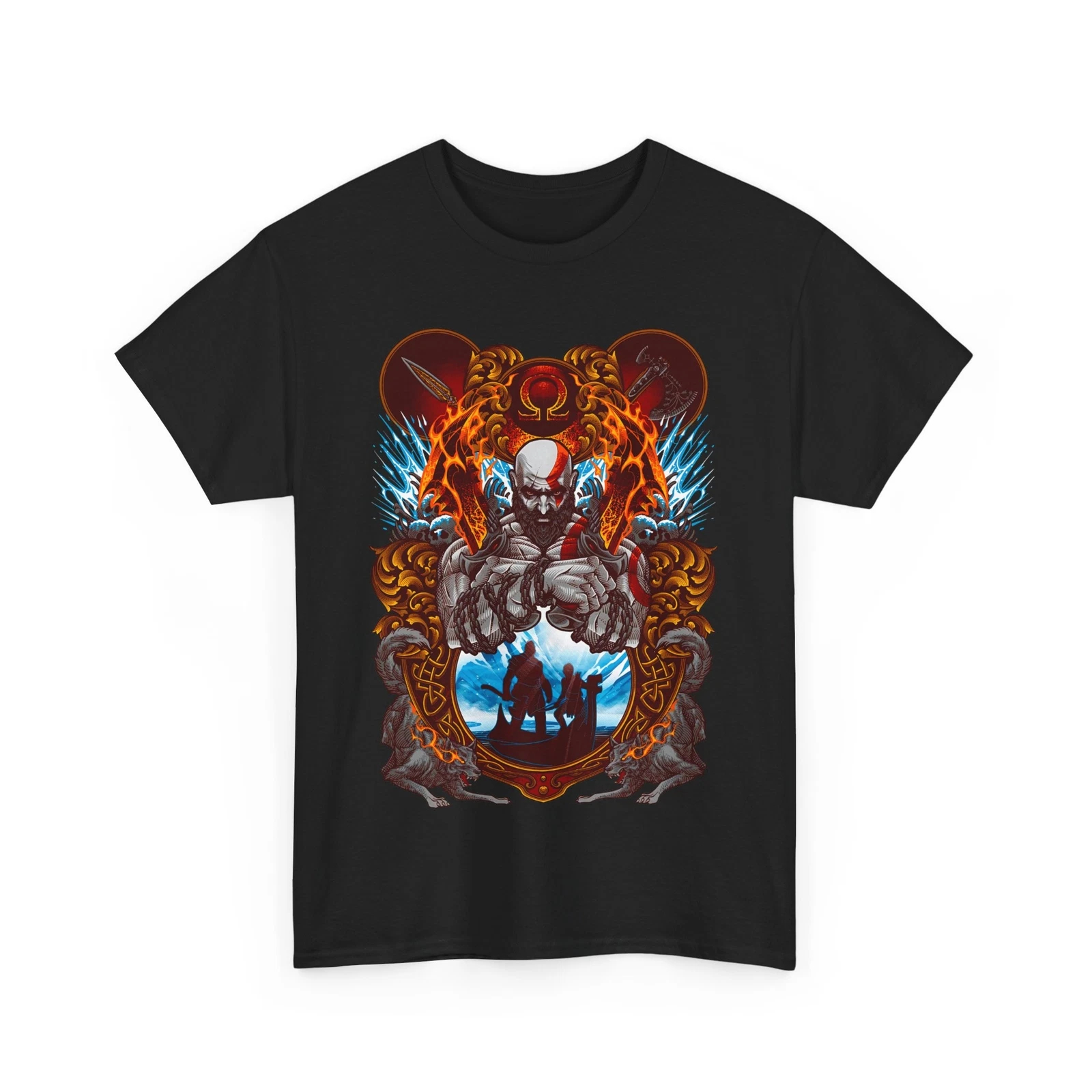 Video game T-shirt, Kratos, Sh - Party Games In Ps5 ulasan dan harga
