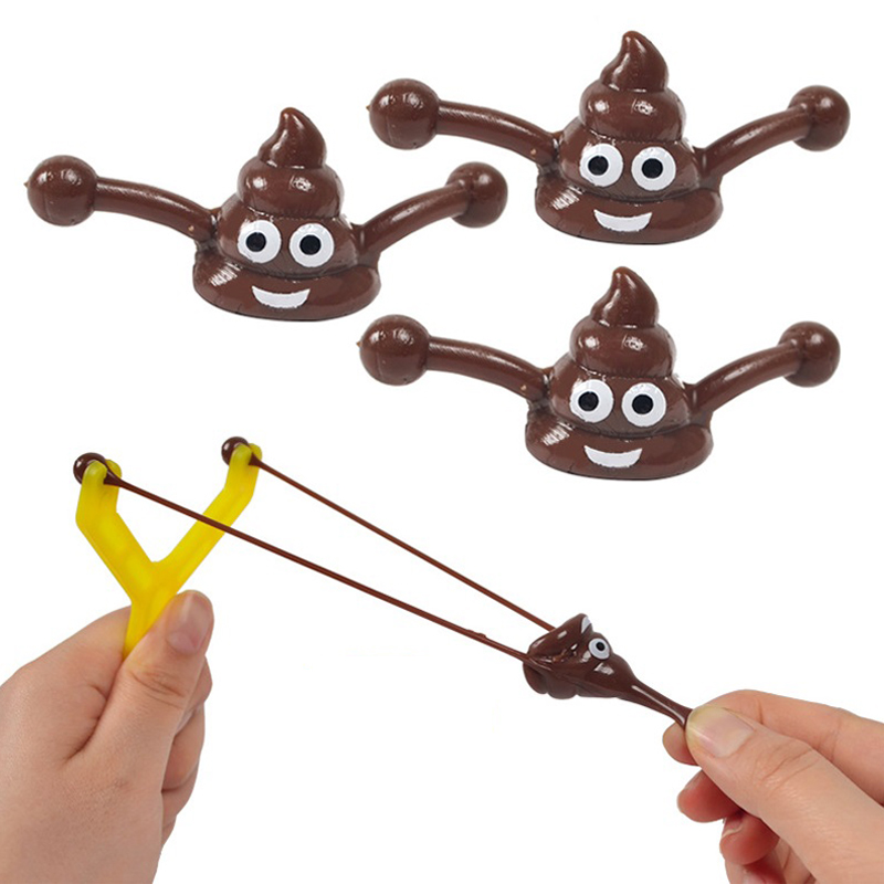 5Pcs/set Funny Poop Slingshot  - Party Games Group ulasan dan harga
