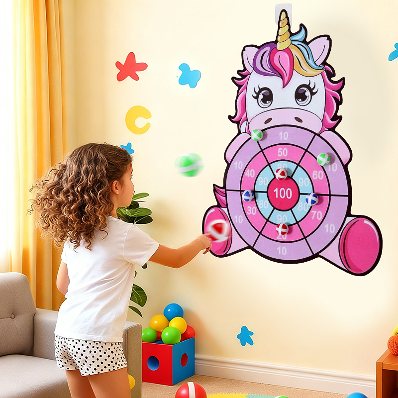 New Large Sticky Ball Dart Boa - Party Games Indoor For 6 12 Year Olds ulasan dan harga