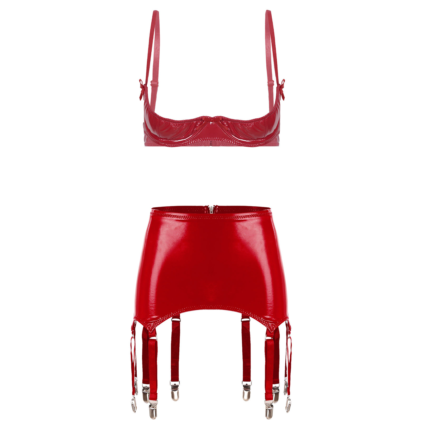 Women Wet Look Patent Leather  - Party Games Couple ulasan dan harga
