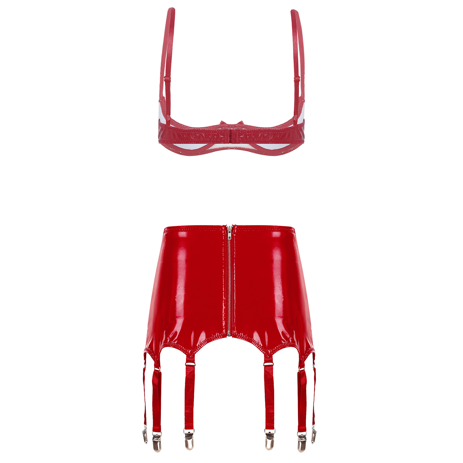 Women Wet Look Patent Leather  - Party Games Couple ulasan dan harga