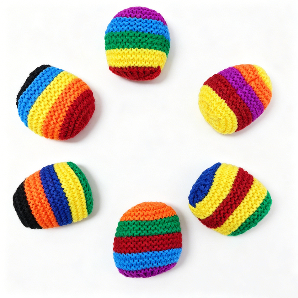 Hacky Sack Rainbow Striped Han - Party Games Group ulasan dan harga
