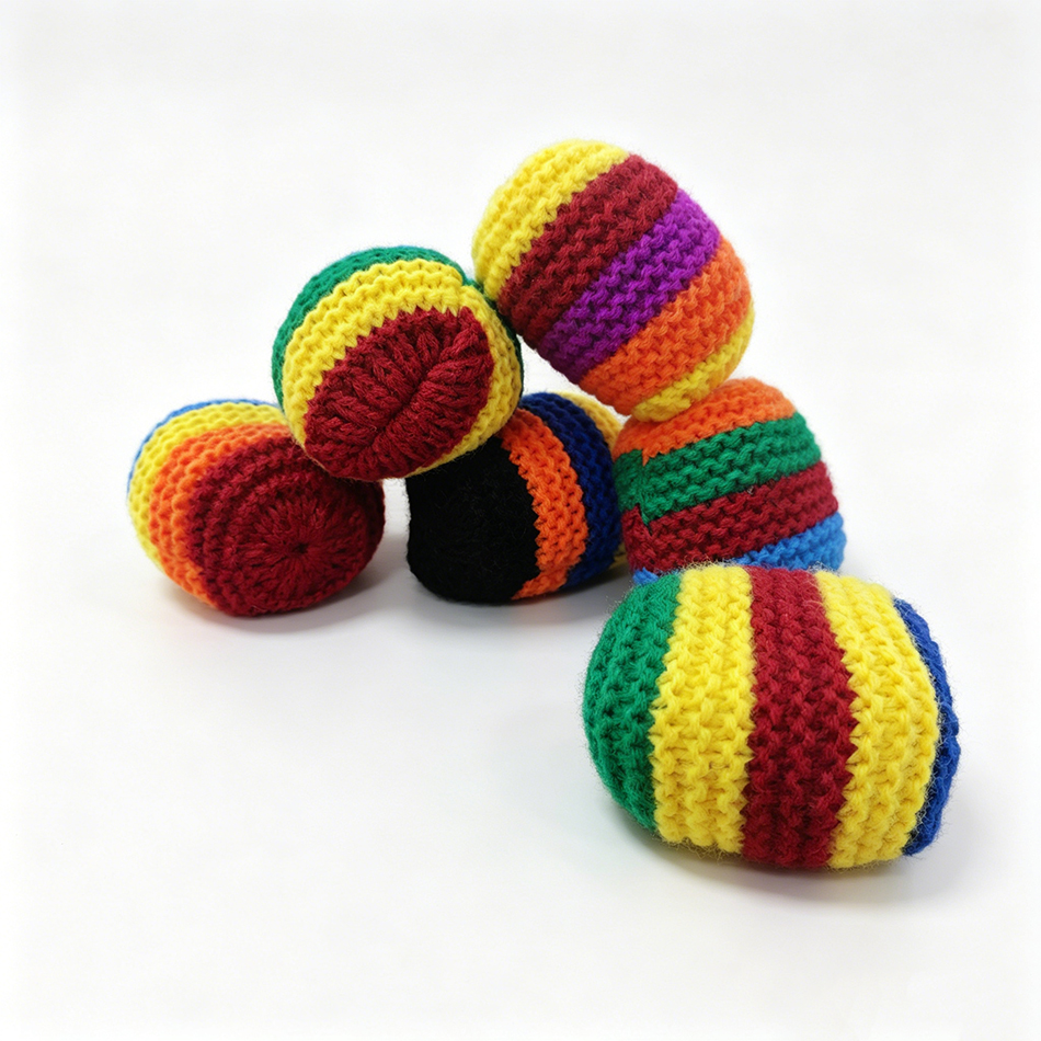 Hacky Sack Rainbow Striped Han - Party Games Group ulasan dan harga