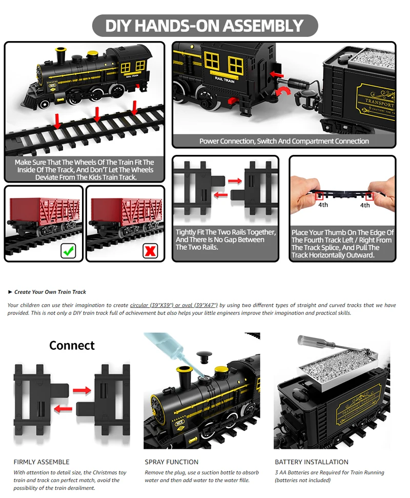 Kids Electric Steam Train Toy  - Party Games Steam Free ulasan dan harga