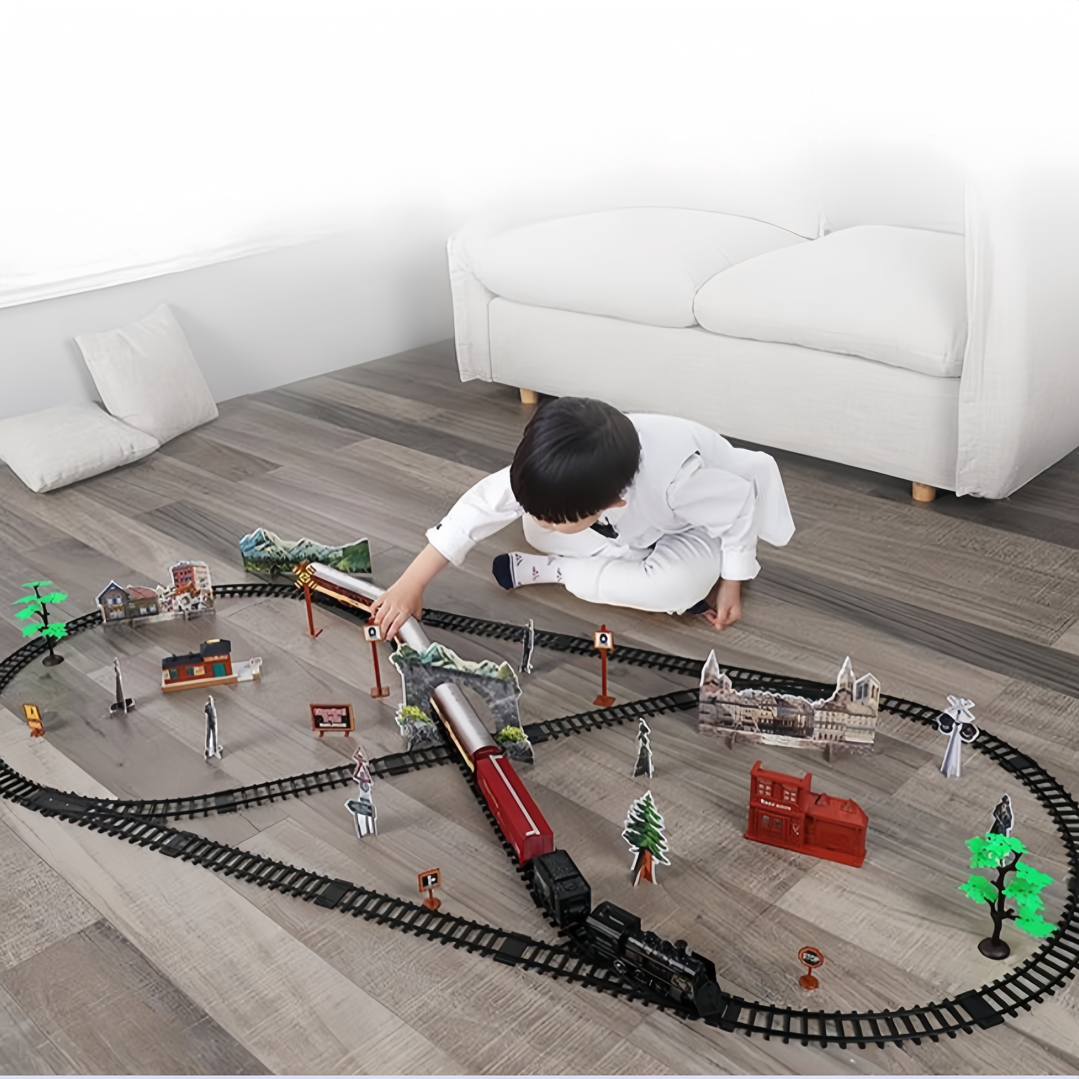 Kids Electric Steam Train Toy  - Party Games Steam Free ulasan dan harga