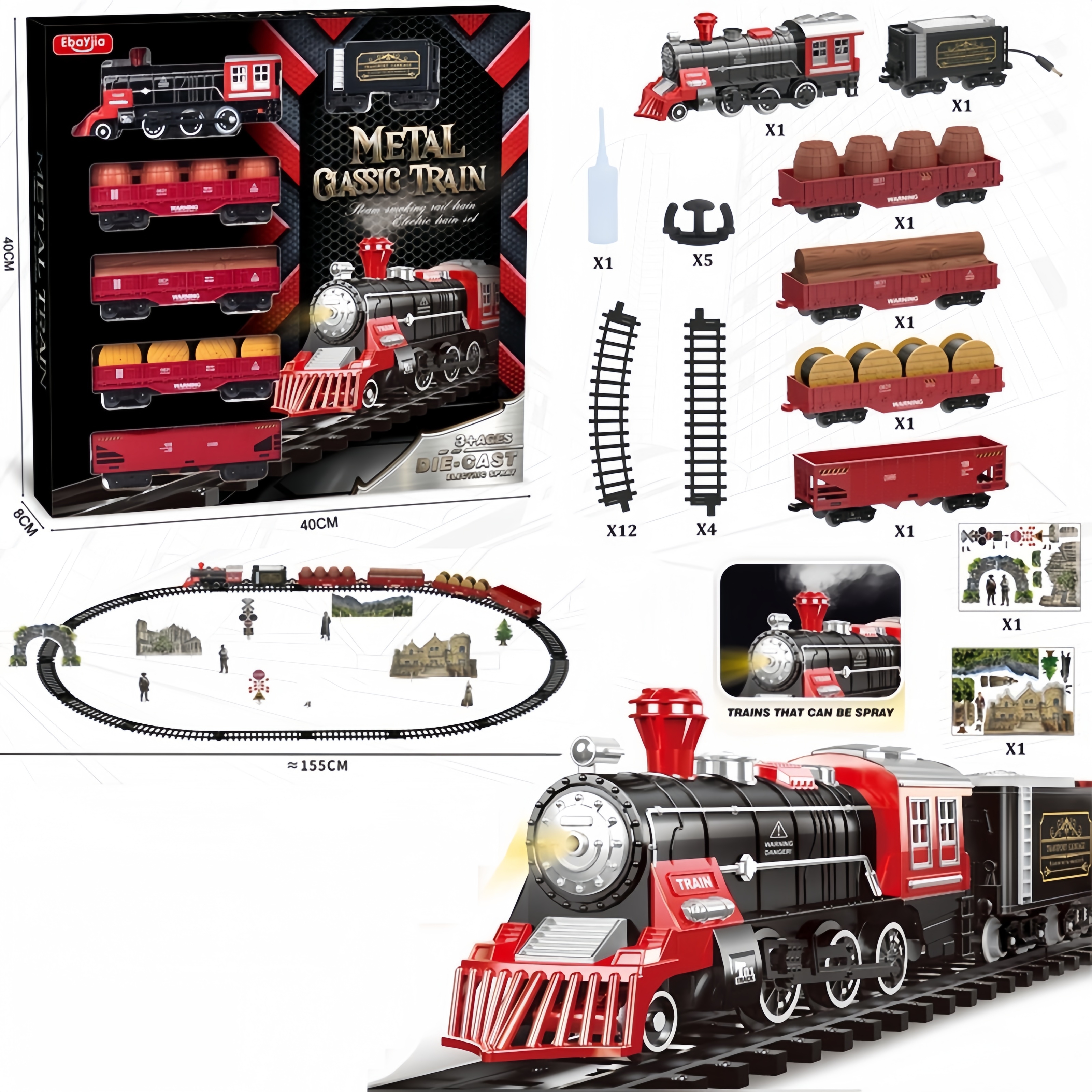 Kids Electric Steam Alloy Trai - Party Games Steam Free ulasan dan harga