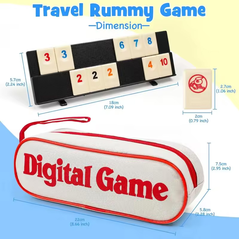 Rummy Cube Game with 4 Racks,R - Party Games Steam Free ulasan dan harga